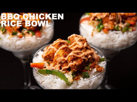 BBQ Chicken Rice Bowl ! Delicious Chicken Rice Bowl Recipe | Tasty Recipe Hut