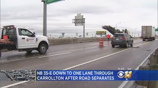 Road Repairs Continue On I-35E In Carrollton