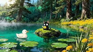 Focus on the page, not the noise. 🌿 Cozy Forest Pond Lo-fi for Study, Focus screenshot 5