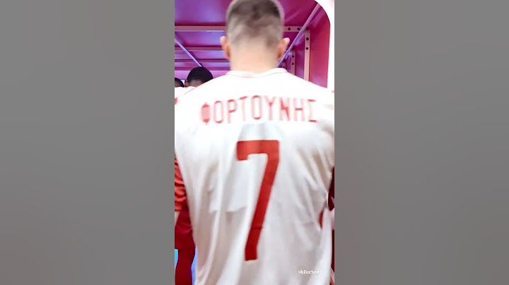 🔴⚪️Η είσοδος του Κώστα Φορτούνη 7️⃣ στον αγωνιστικό χώρο στο ματς με τον Βόλο‼️