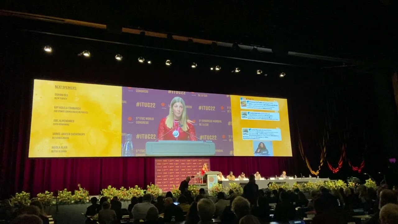 Histadrut Address to the 5th ITUC Congress