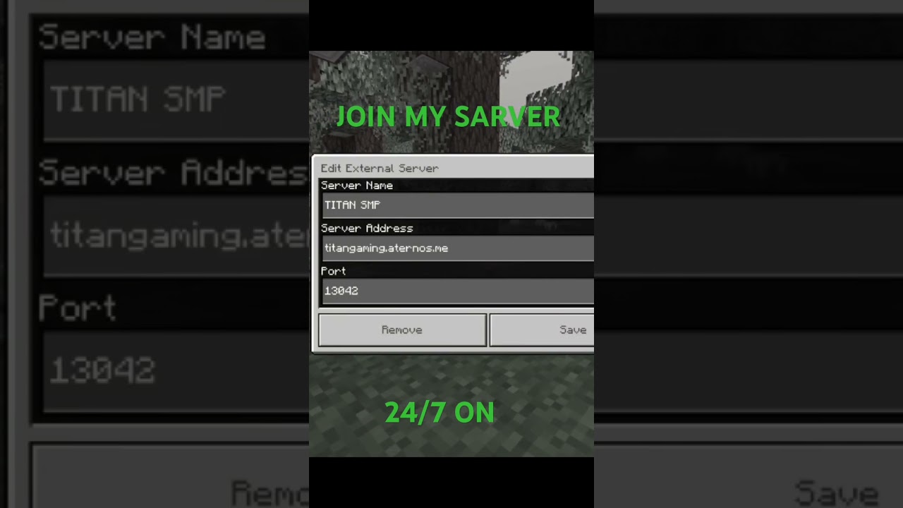 MINECRAFT SMP IP AND PORT . 