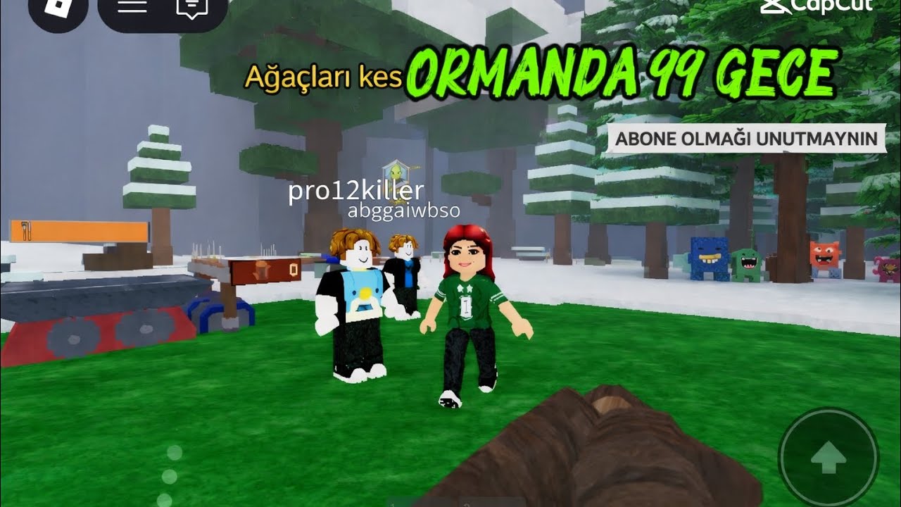 Ormanda 99 gece🌳🐺🪵//Roblox