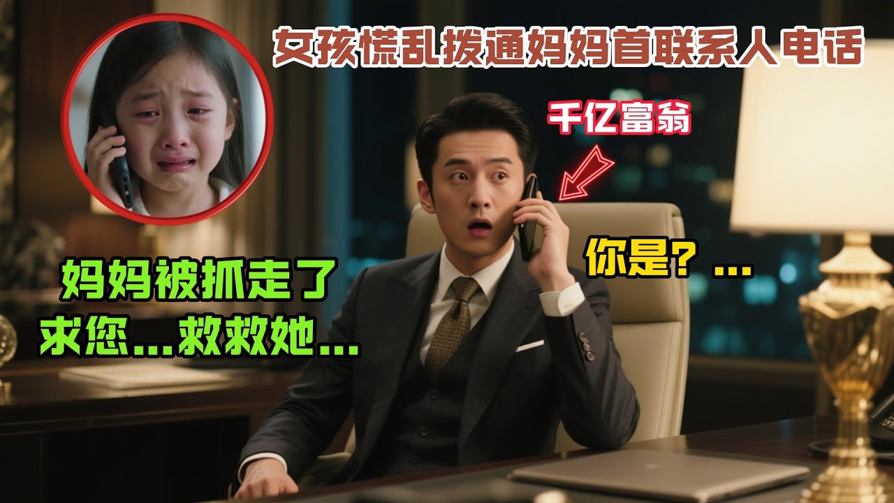 小女孩慌亂撥通媽媽首聯繫人，千億富翁聽到 ：“叔叔，媽媽被壞人帶走了，救救她…”，當即啟動私人偵探團！#故事分享#感人故事#故事频道