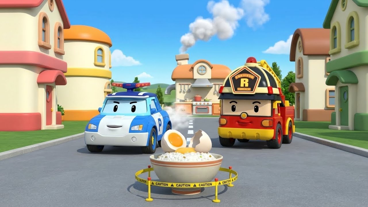Kitchen Fire Rescue! 🍳 The Danger of Unattended Stoves | Robocar Poli Safety Series
