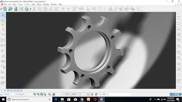 Delcam 3D Design of spur gears with Powershape toolbox | tutorial 9 |