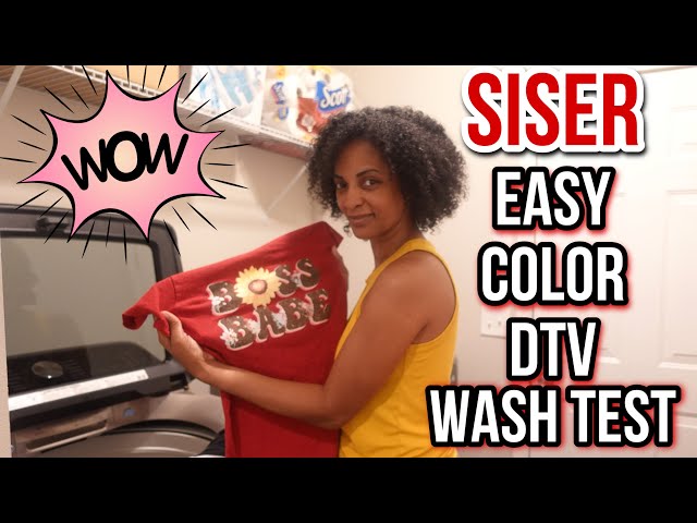 Wash Test Results on Siser Easy Color DTV