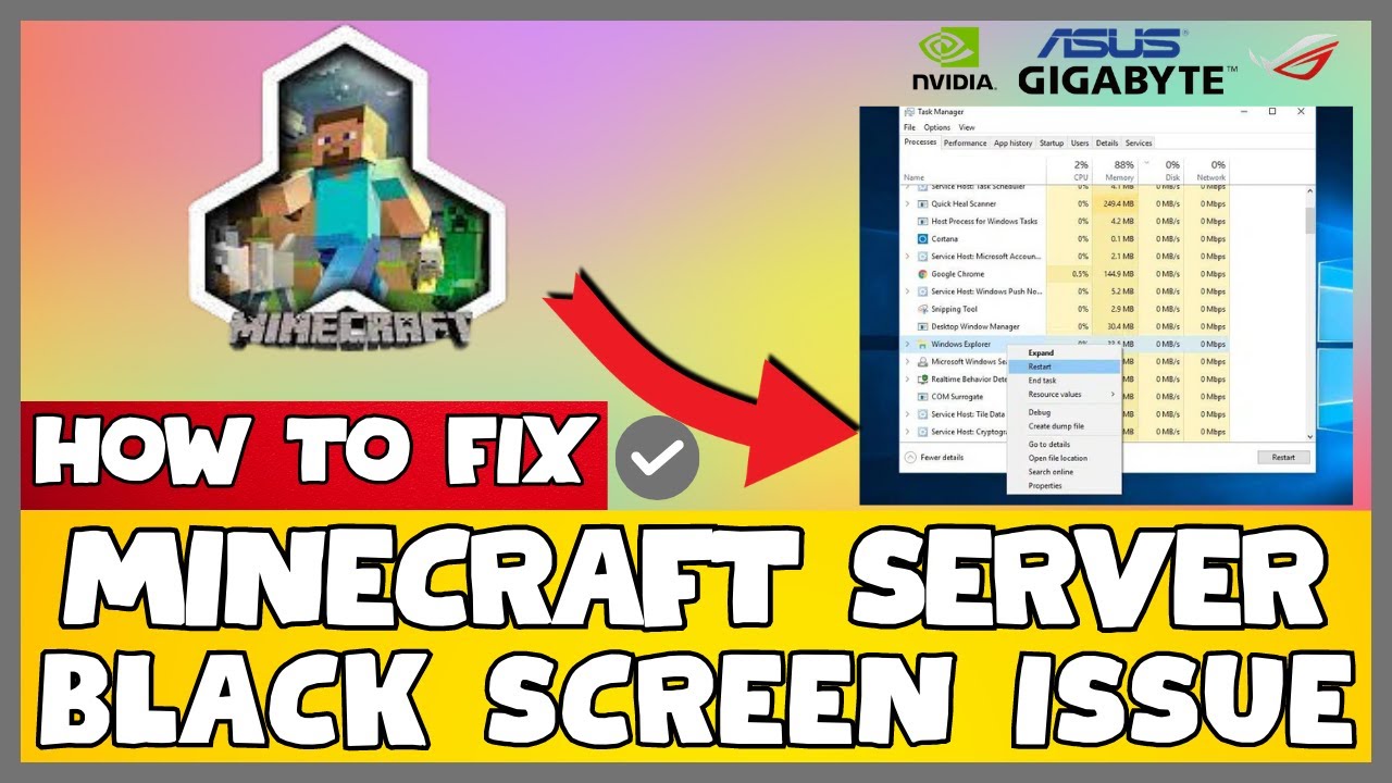 How to Fix Minecraft Server Black Screen ISSUE | 2023 Easy Fix #updated ...