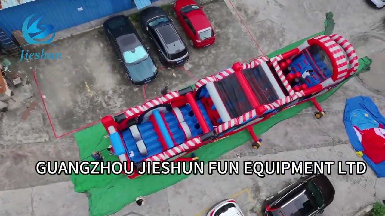 EPIC Inflatable Obstacle Course Challenge! Ultimate Backyard Ninja Warrior for Kids & Adults