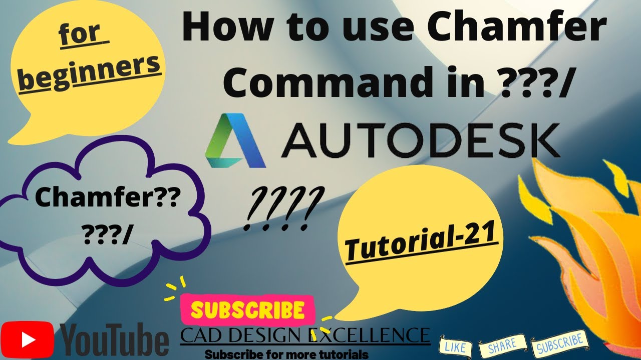 How to use Chamfer in inventor Chamfer command in autodesk inventor