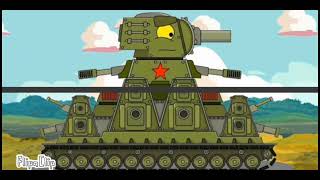 KV 44 VS RATTE AND IS TANK CONE FROM FUTURE?\/\/CARTOON ABOUT TANK