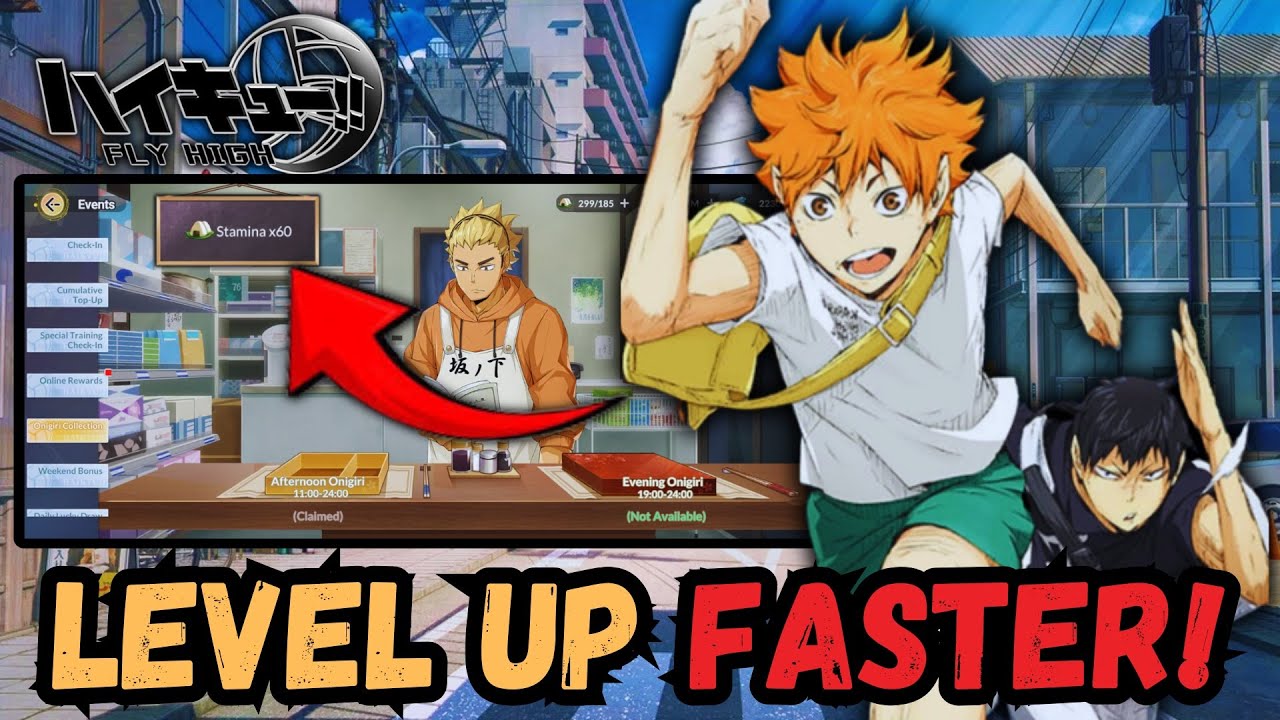BEST Way to Use Onigiri & LEVEL UP FAST! | Haikyu!! FLY HIGH