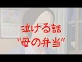 【泣ける話】母の弁当　【涙腺崩壊物語】