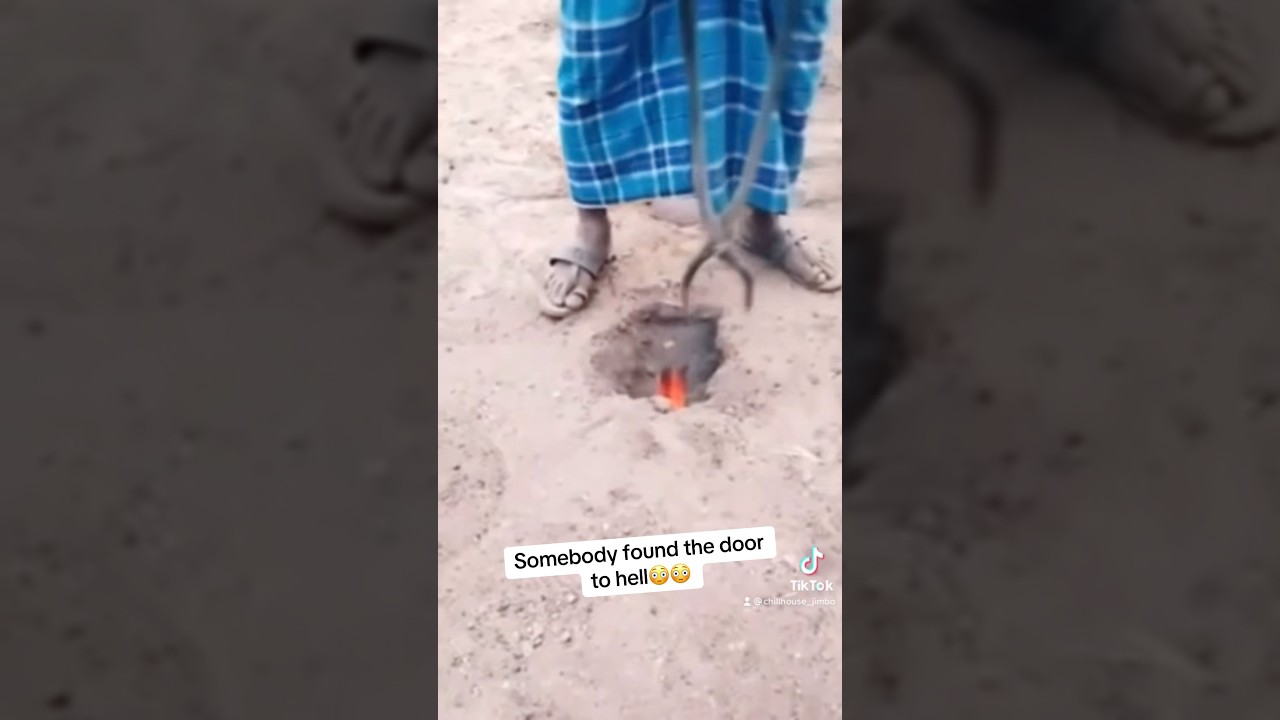 Somebody found the door to hell😳😳 