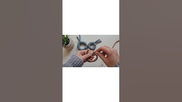 Make the easiest macrame ring for your projects! #short #shorts