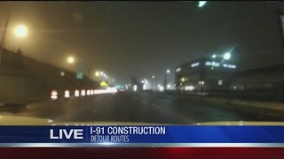 I-91: Using temporary exits, alternative routes