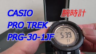 【腕時計】キャンプにあうCASIO PRO TREK PRG-30-1JF