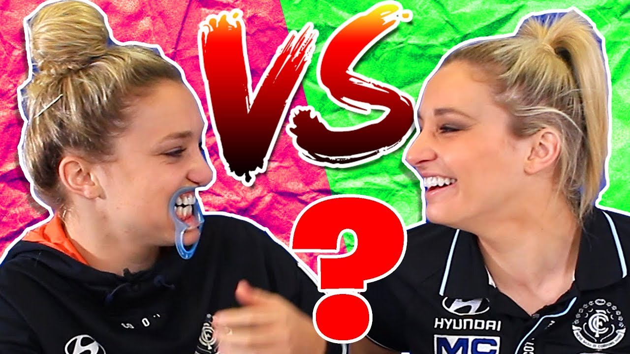 [SILLY] TWIN MOUTHGUARD CHALLENGE | Carlton Football Club