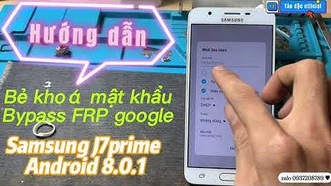 Hướng dẫn bẻ khóa pass samsung j7