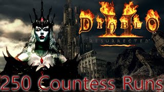 Diablo 2 Resurrected: 250 Countess Runs. How did we do? Details