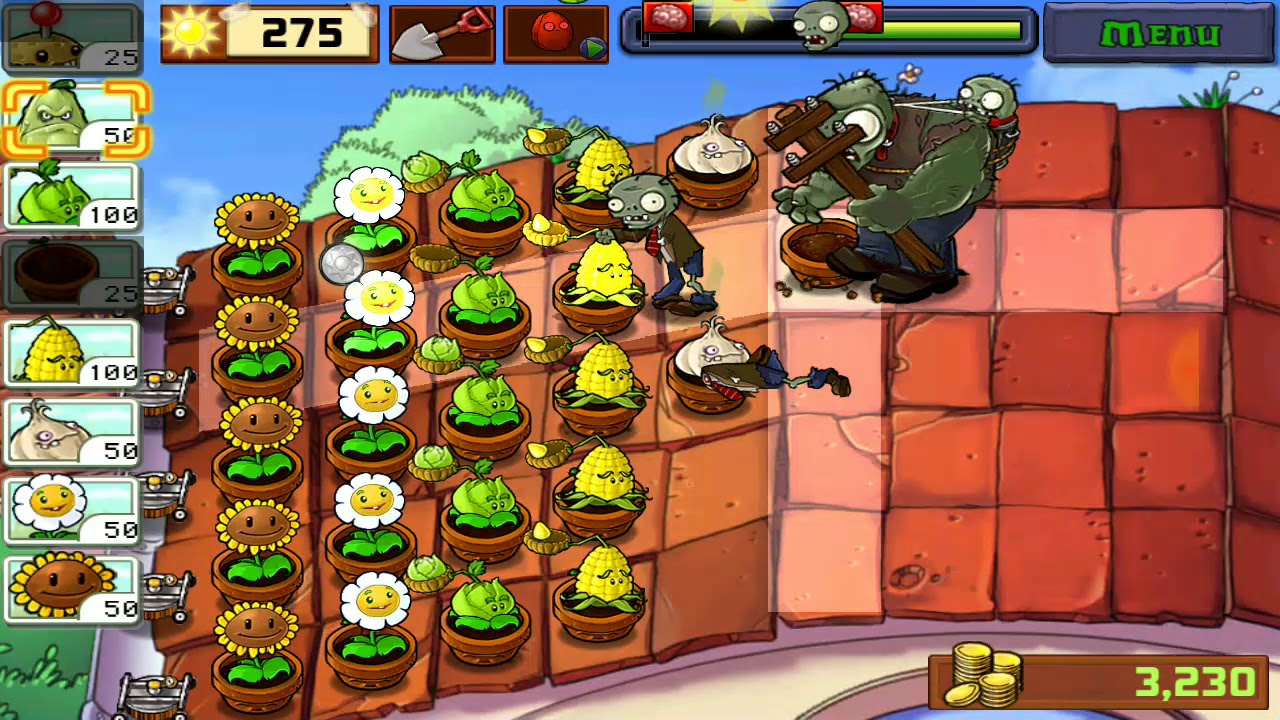 Pvz - Roof: Level 8 - Youtube