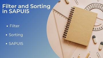 Filter and Sorting in SAPUI5 in BAS | Filter | Sorter | SAPUI5 Fiori Training
