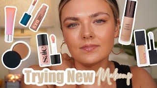 Trying New Makeup! Try On Makeup Haul! Hourglass Soft Glow Foundation, Huda Faux Filter Concealer screenshot 5