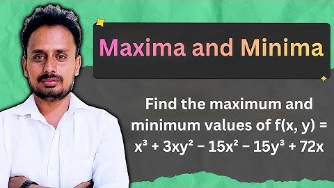 extreme values of function | Maxima and minima engineering mathematics | Partial Differentiation 