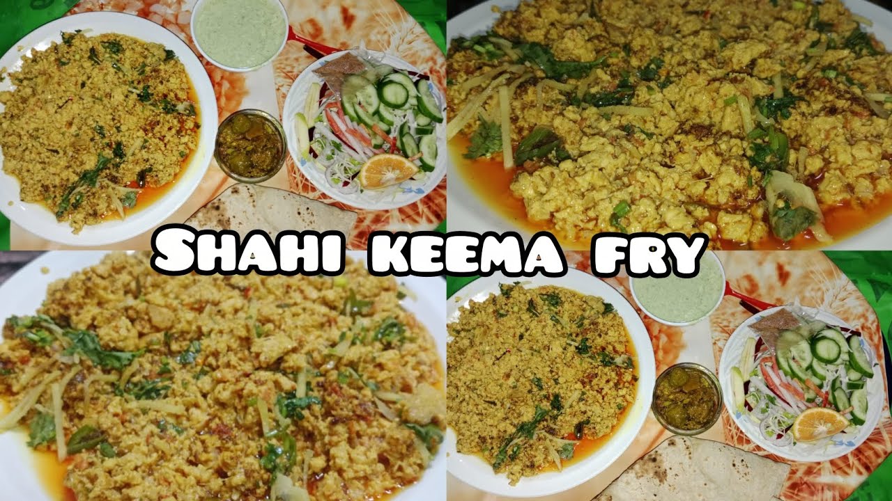 Shahi keema fry recipe|Restaurant Style keema recipe |Chicken keema recipe by Shah gi food vlogs 