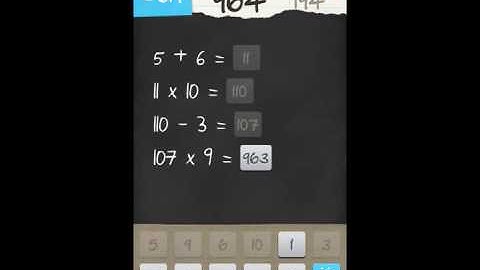 6 Numbers by Brainbow Level 194 Answer Guide