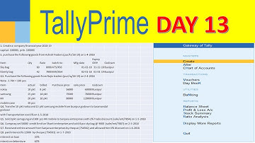 Tally Prime Day 13