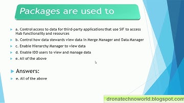 Informatica MDM 10  - Quiz 9
