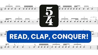 Title: How to Read & Count 5/4 Time (Beginner Odd Meter Exercises)  🎶