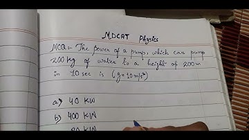 #physics kips mcqs work and energy mdcat
