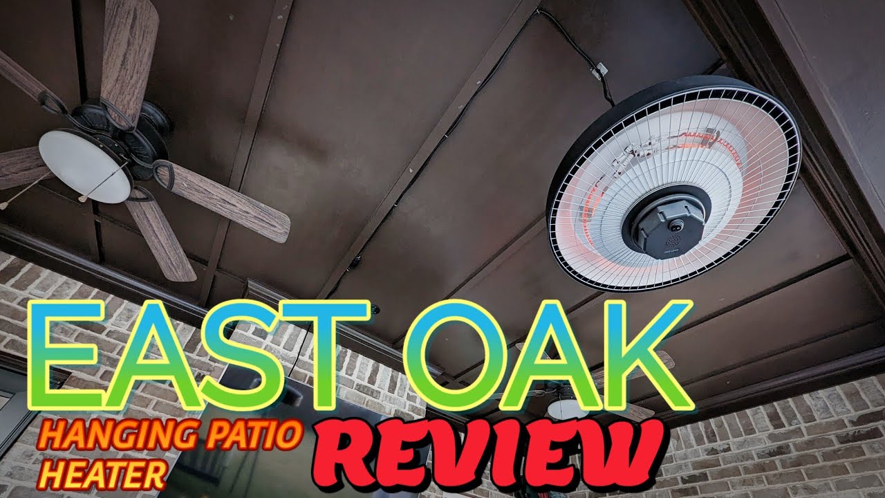 EAST OAK Ceiling Mount 1500W Electric Patio Heater with Remote REVIEW