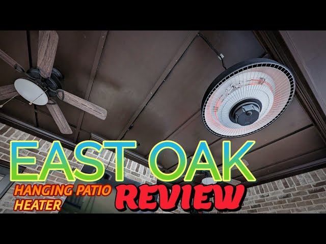 EAST OAK Ceiling Mount 1500W Electric Patio Heater with Remote REVIEW -  YouTube