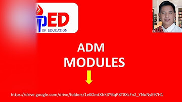 2022 DepEd ADM Modules G (DepEd Commons)