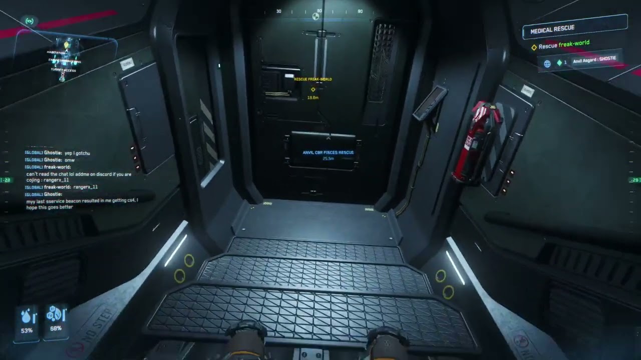 Star Citizen - Buggy Service Beacon Mission Teleports Players to Rescue Ship!