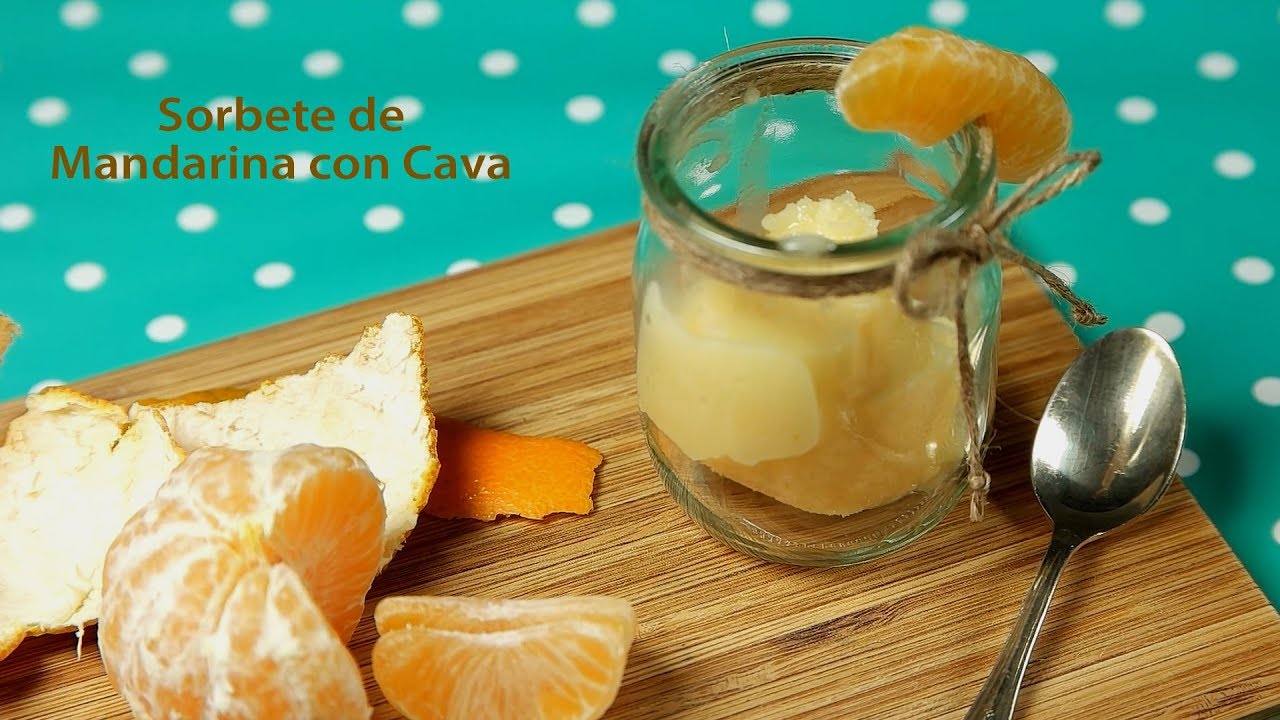 Sorbete de Mandarina con Cava