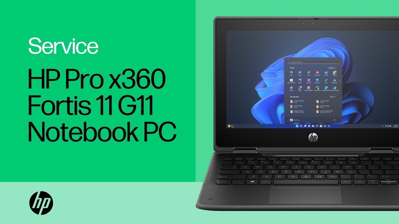Removing & Replacing Parts | HP Pro x360 Fortis 11 G11 Notebook PC 