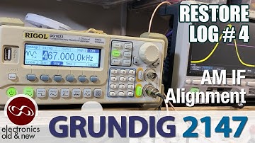 Grundig 2147 Restauratie pt. 4. Laten we langzaam een ​​AM IF-uitlijning uitvoeren!
