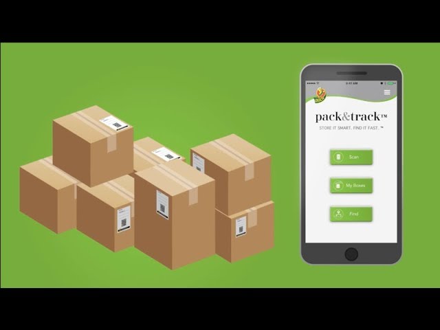 Duck Brand Pack & Track App-Based Labeling Storage & Locating System Moving 
