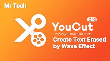 How to Create Text Erased by Wave Effect in YouCut Application