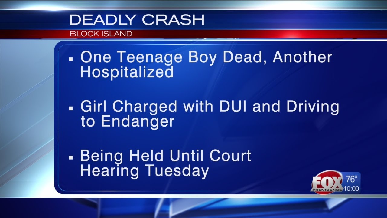 17-year-old killed, another teen seriously injured in Block Island crash