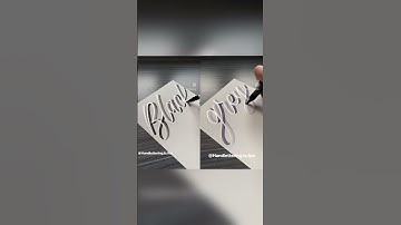 Grey or Black #shorts #lettering #calligraphy #moderncalligraphy #brushlettering #handlettering #art