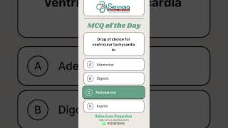 🩺 Drug of Choice for Ventricular Tachycardia | Medical MCQ Explained | Sennoia Medical Institute