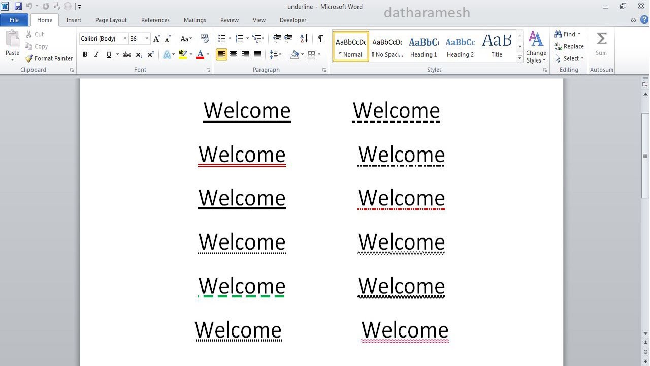 How To Add Underline In Word For Text Percatalog