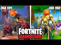 Sobreviví 150 Días en Fortnite Hardcore!