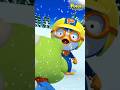 Snowball Fight with Friends😎| Pororo Winter Song #pororo #shorts #kidssong