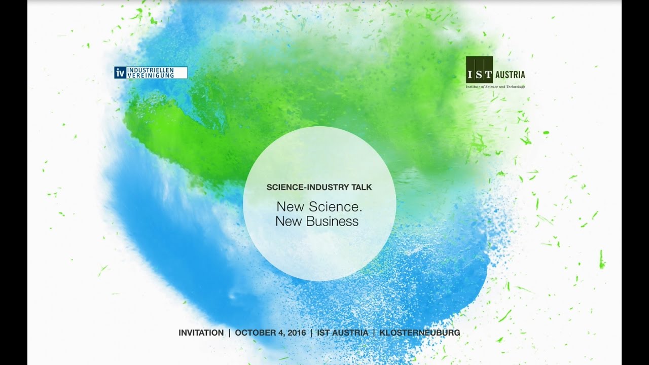 Science-Industry Talk 2016 - New Science. New Business - Long version